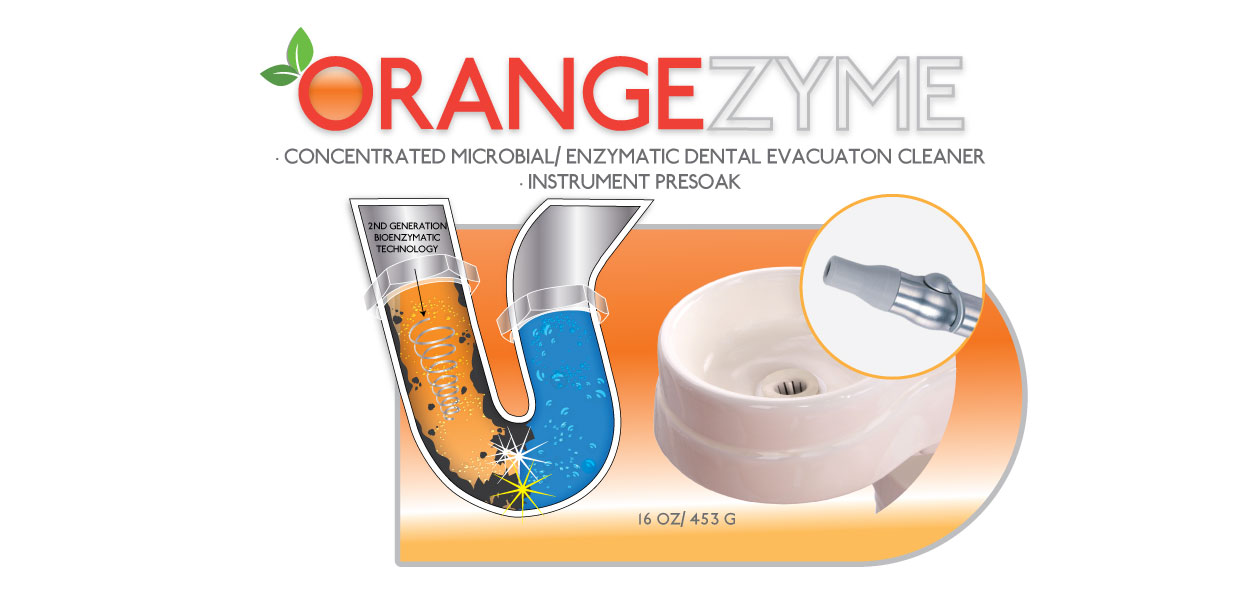 Cory Laboratories OrangeZyme 16oz Dual Enzymatic Presoak and Evacuation Cleaner